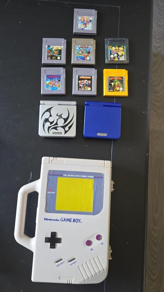 2 gameboy sp tribal en bleu version komt met 7 spellen, Ophalen