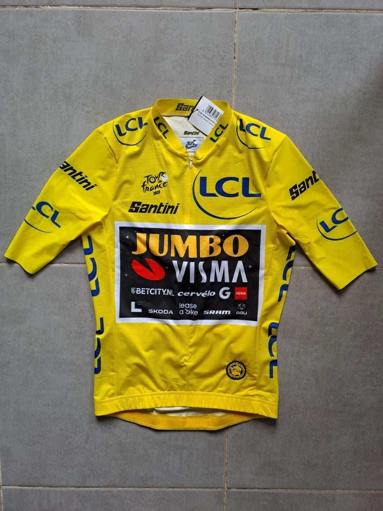 Wielertrui Jumbo Visma TDF 2023, Kinderen en Baby's, Kinderkleding | Maat 140, Ophalen of Verzenden