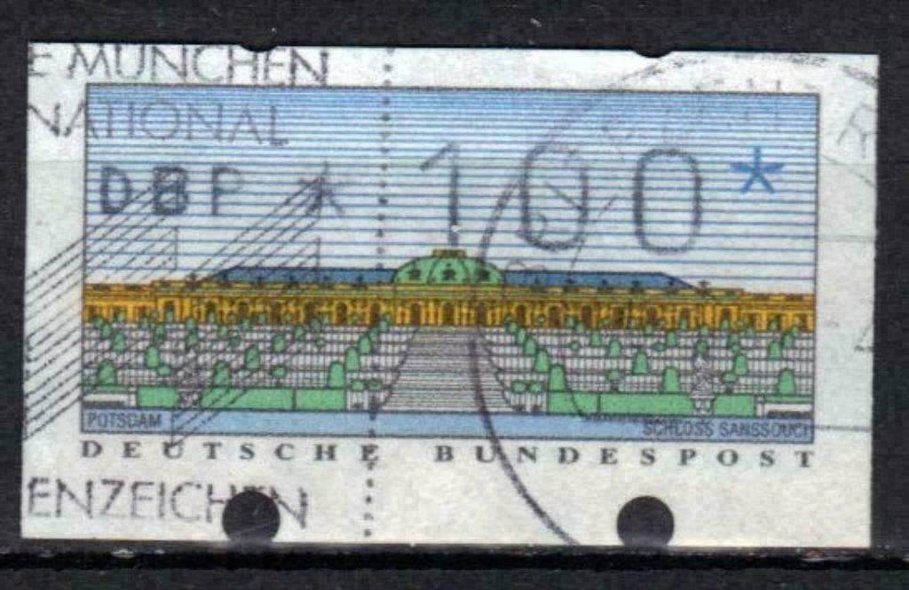 Allemagne 1993 - Yvert 2Distri - Timbres automatiques (ST), Envoi, Affranchi