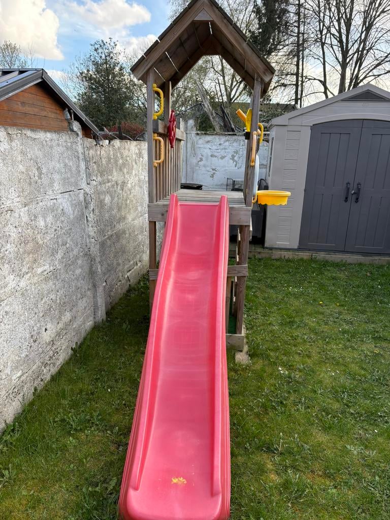 Module avec toboggan et accessoires, Enlèvement, Utilisé, Mur d'escalade