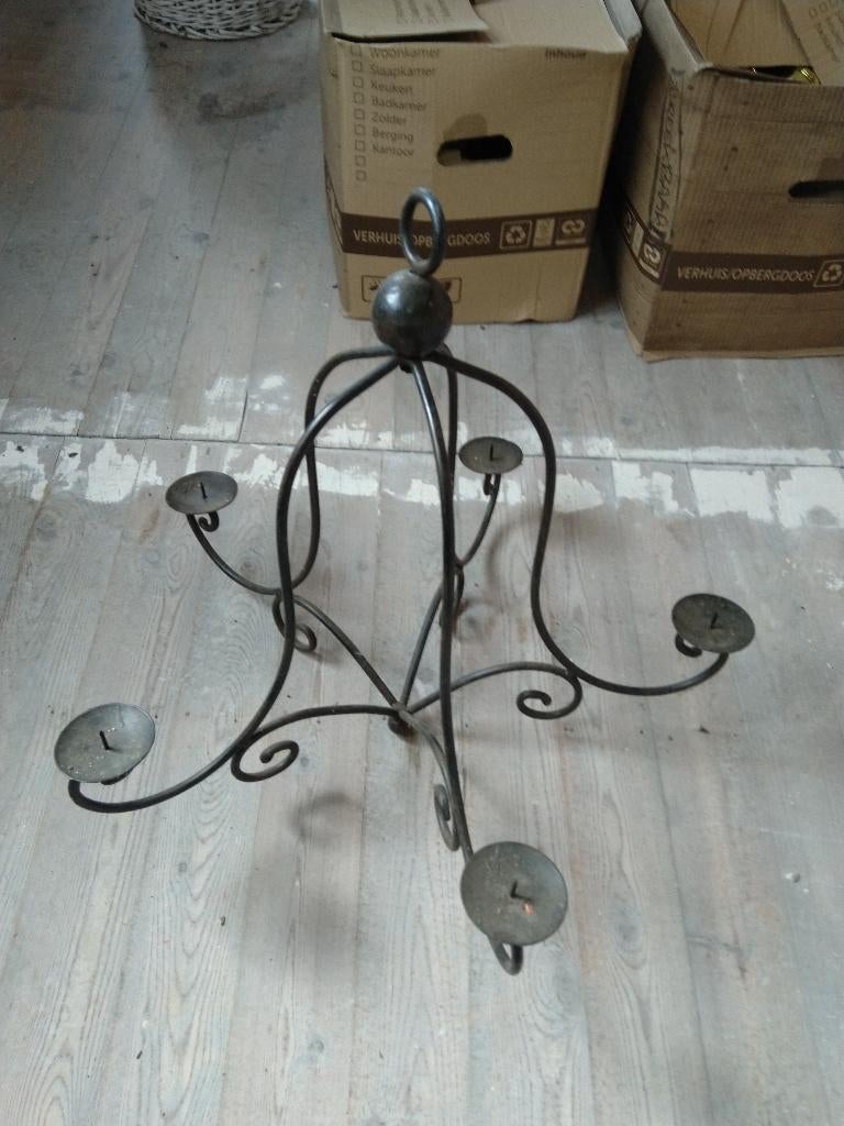 lustre chandelier, Enlèvement, Utilisé, Métal, Chandelier