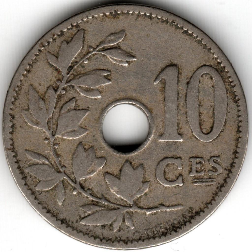 België : 10 Centimes 1904 Frans  Morin 262  Ref 15125, Postzegels en Munten, Ophalen of Verzenden, Metaal, Losse munt