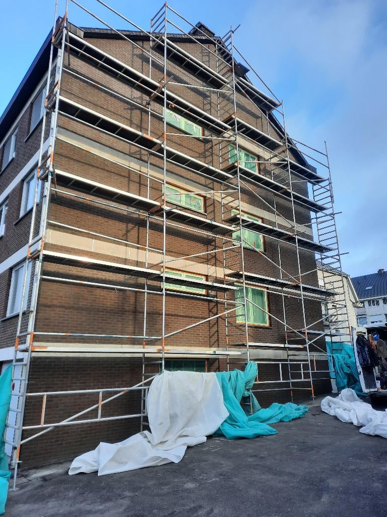 Zeer stevige alu steiger te koop, Doe-het-zelf en Bouw, Steigers, Ophalen, Gebruikt