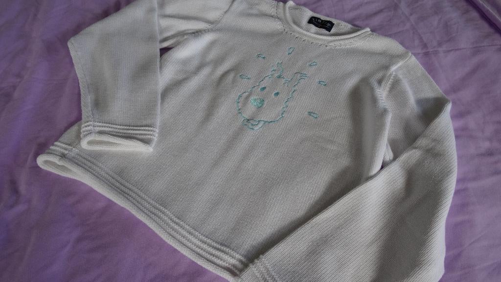 PULL « TINTIN » TAILLE 16 (SMALL) BLANC, Enlèvement ou Envoi, Taille 36 (S), Comme neuf, Tintin