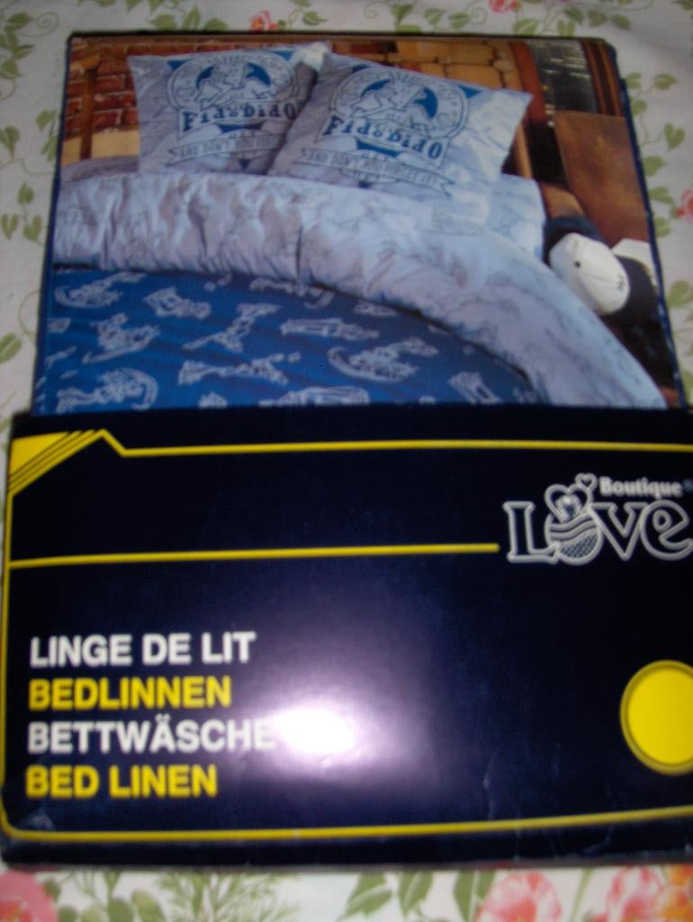 Housse de couette FIDO 1 pers.neuve. 1 m 40 x 2 m et taie., Enlèvement ou Envoi, Neuf, Une personne, Housse de couette