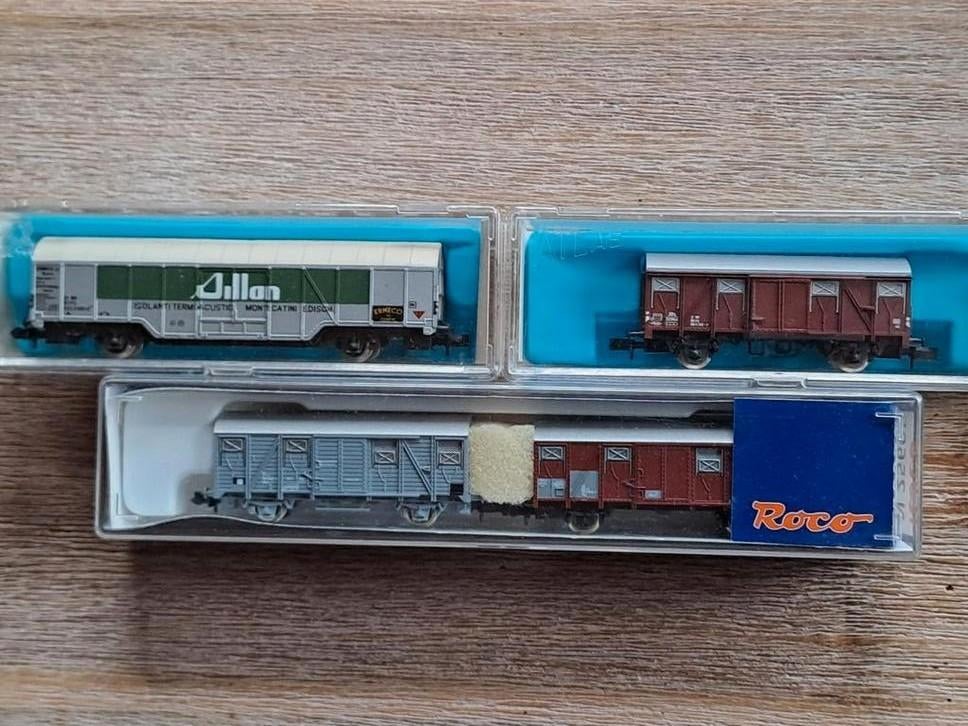 N schaal roco atlas rivarossi FS goederenwagonnen, Ophalen of Verzenden