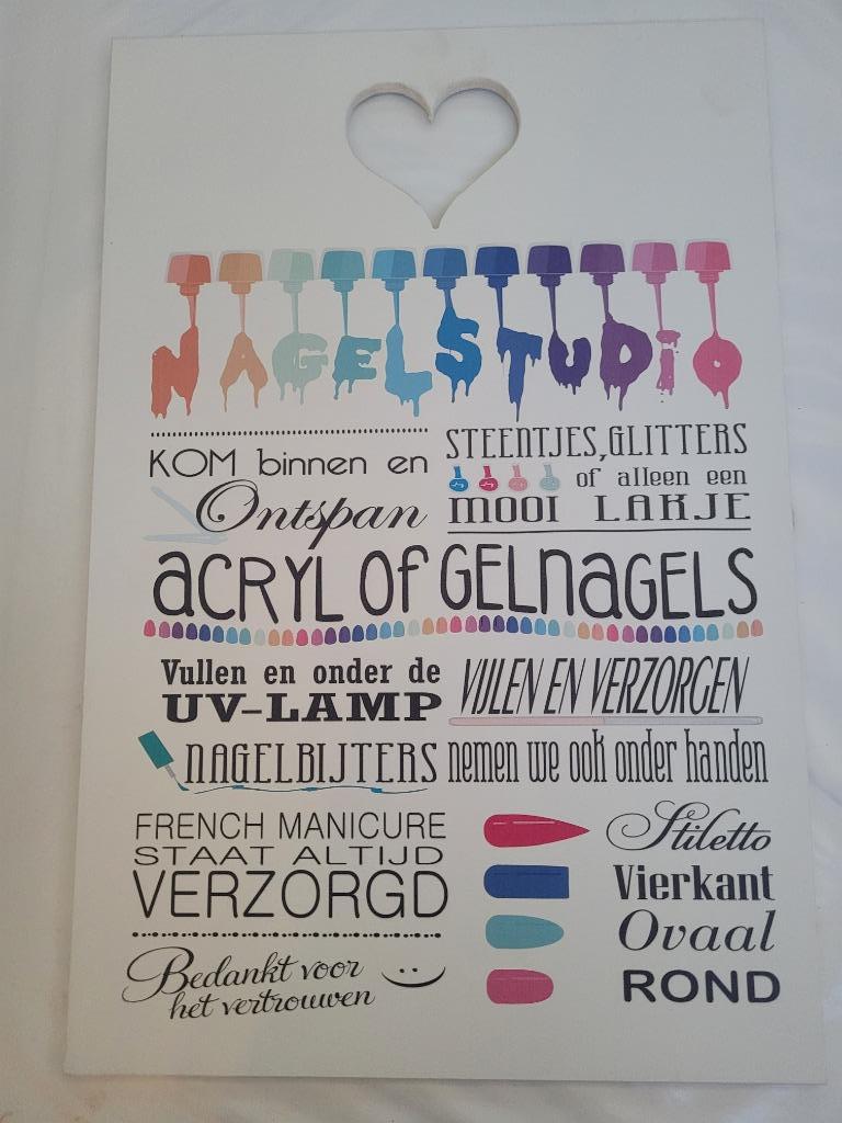 bord van nagelstudio, Ophalen, Zo goed als nieuw