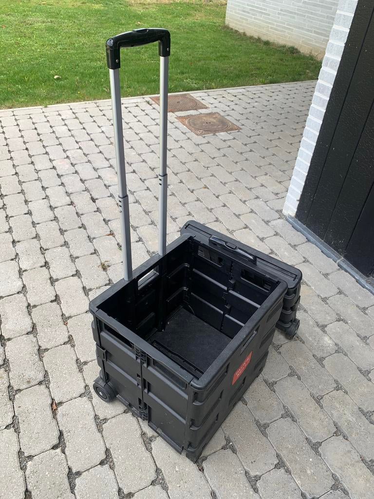 Caisse pliable à roulettes troley roll-roll caddy, Enlèvement, Comme neuf