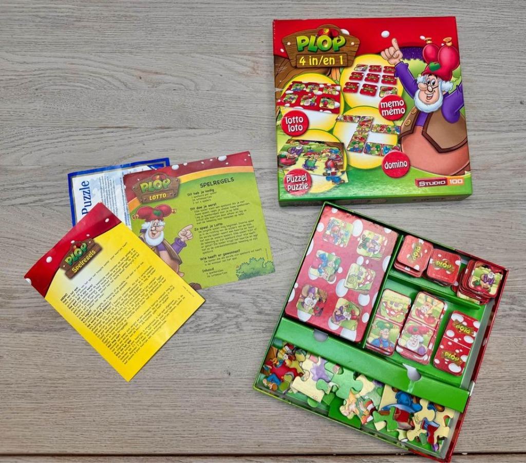 Plop 4 in 1 spellendoos, Kinderen en Baby's, Ophalen of Verzenden, Gebruikt, Puzzelen