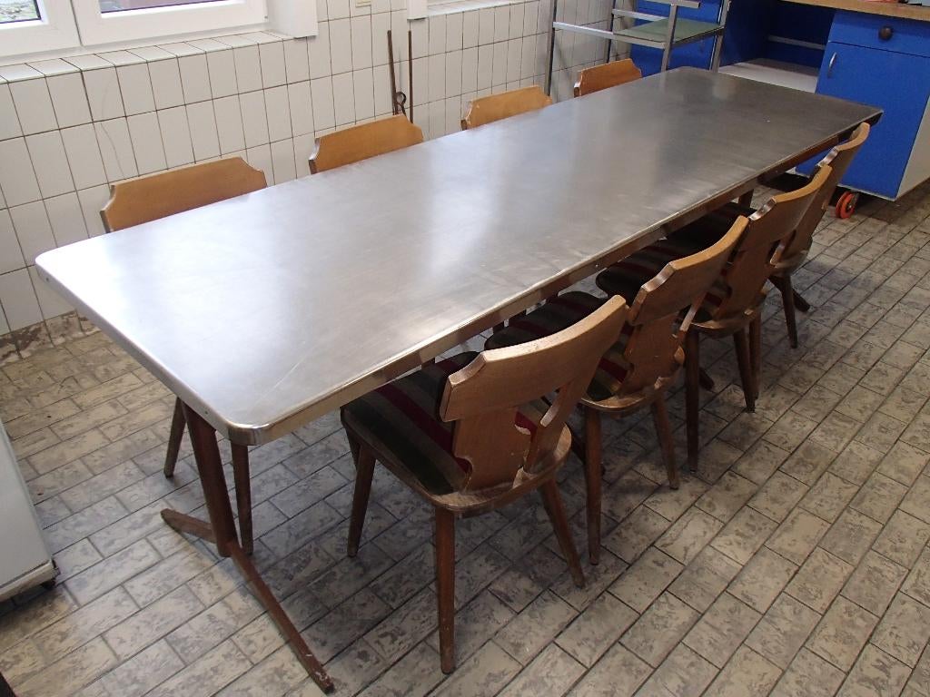INOX tafel (nr.60), Ophalen, Gebruikt