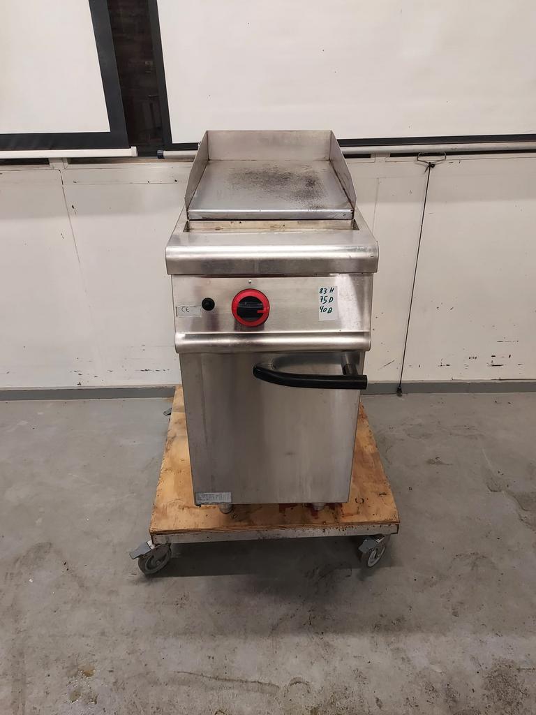 Bakplaat op gas horeca i ox rvs grill plaat top staat, Enlèvement