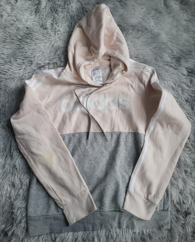Sweat à capuche Adidas Essentials Colorblock – Rose & Gris, Vêtements | Femmes, Pulls & Gilets, Porté, Taille 38/40 (M), Rose