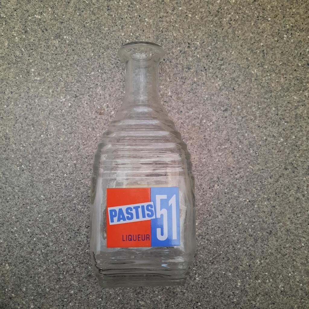 Caraf van Pastis 51 , Pernod 45 . Liqueur .  20 cm hoog ., Ophalen of Verzenden