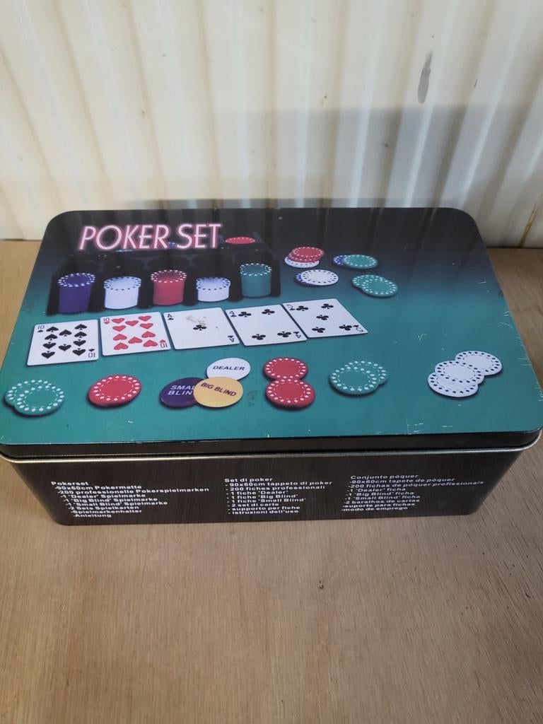 Poker set, Hobby en Vrije tijd, Ophalen of Verzenden, Zo goed als nieuw
