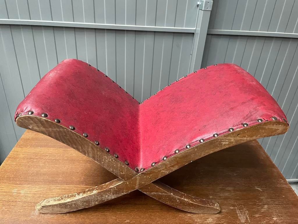 Repose pied balance vintage, Maison & Meubles, Canapés | Repose-pieds & Poufs, Enlèvement, Utilisé, Bois, Vintage