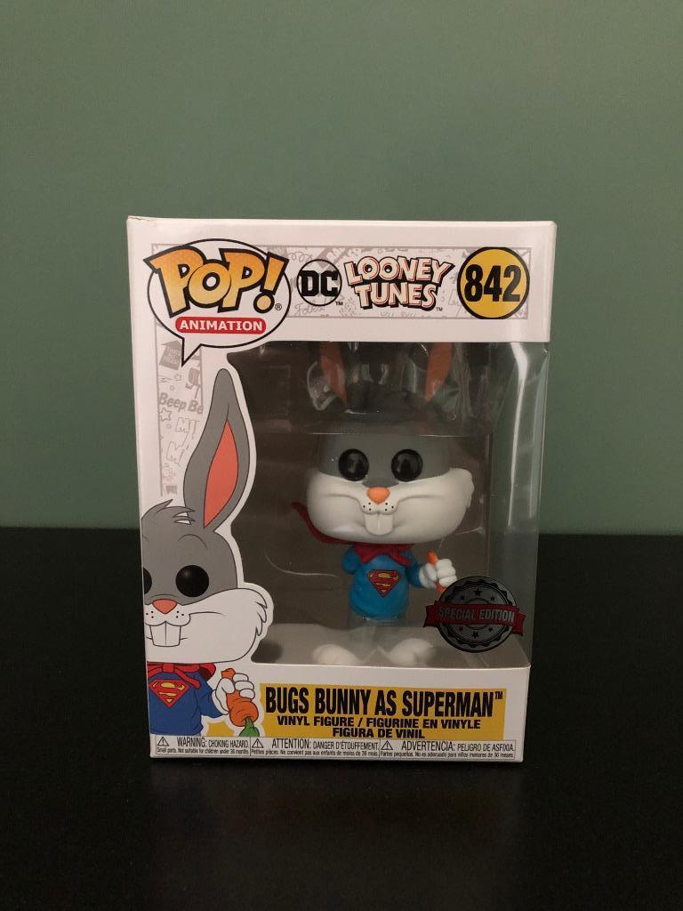 Figurine Funko POP Bugs Bunny Superman 842, Collections, Enlèvement ou Envoi, Neuf, Animal