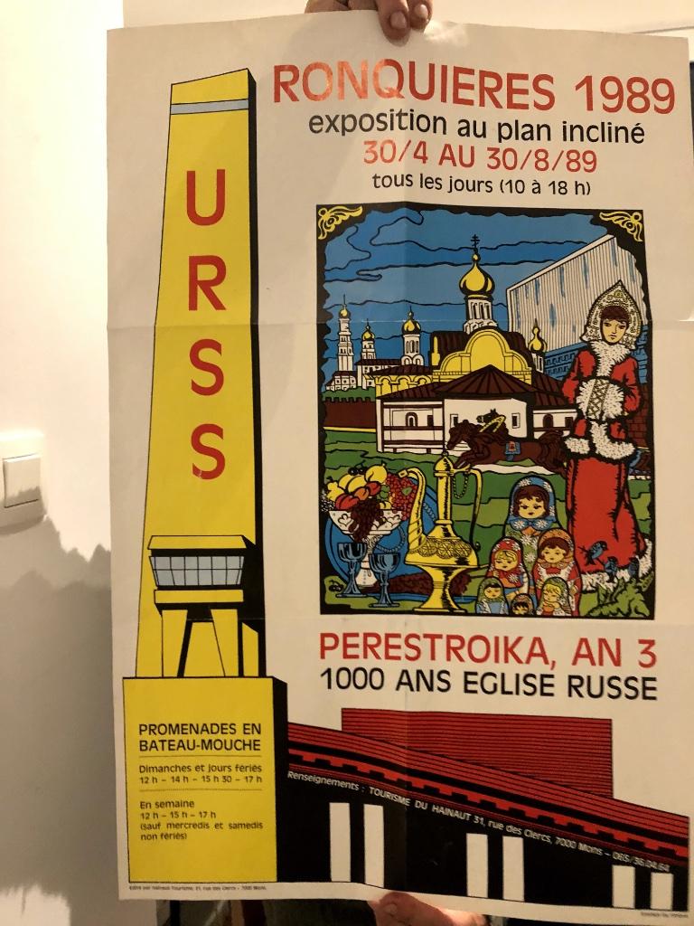 RONQUIERES affiche 1989, PERESTROIKA, AN 3, Enlèvement ou Envoi