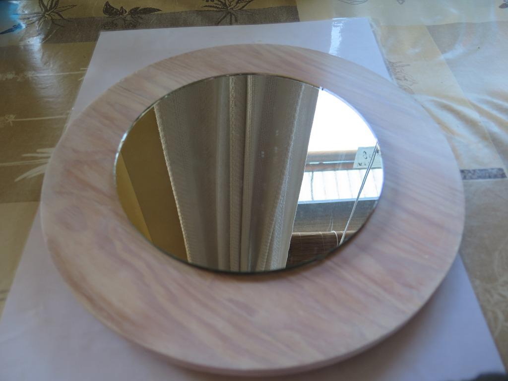 ronde spiegel, Huis en Inrichting, Woonaccessoires | Spiegels, Minder dan 50 cm, Gebruikt, Rond, Ophalen of Verzenden