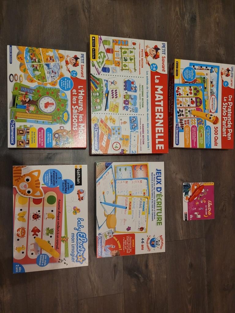 Lot jeux éducatifs enfants 2–6 ans – Maternelle, Enlèvement