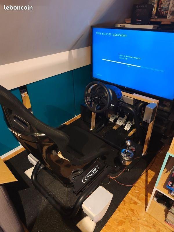 Lot Simracing – Cockpit + Volant + Pédales + Shifter, Consoles de jeu & Jeux vidéo, Enlèvement, Comme neuf