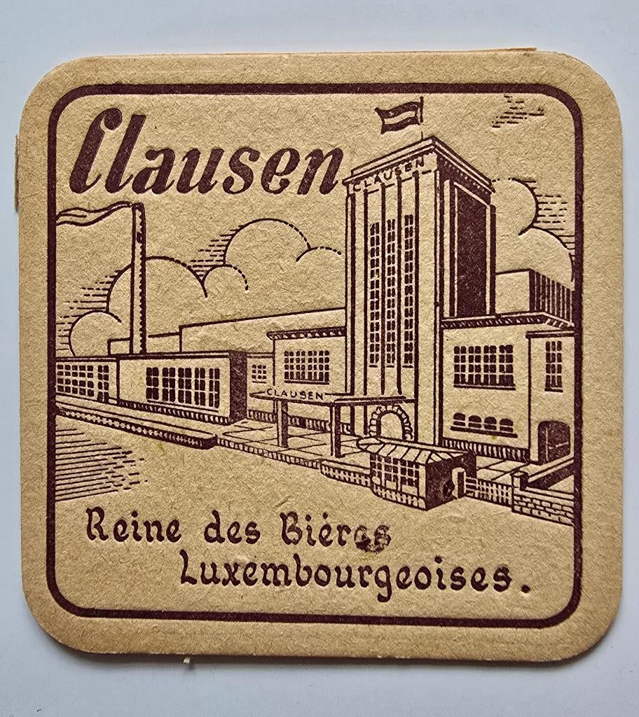 Clausen sous-bock bierviltje bierdeckel coaster, Collections, Enlèvement ou Envoi, Utilisé, Sous-bock