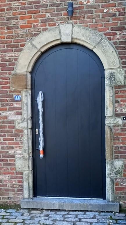 RAL9011 grafietzwarte aluminium voordeur, Doe-het-zelf en Bouw, Raamkozijnen en Schuifdeuren, Zo goed als nieuw, Overige typen