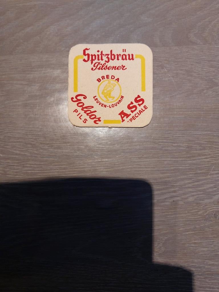 Oud bierviltje brouwerij Breda Leuven, Verzamelen, Ophalen of Verzenden