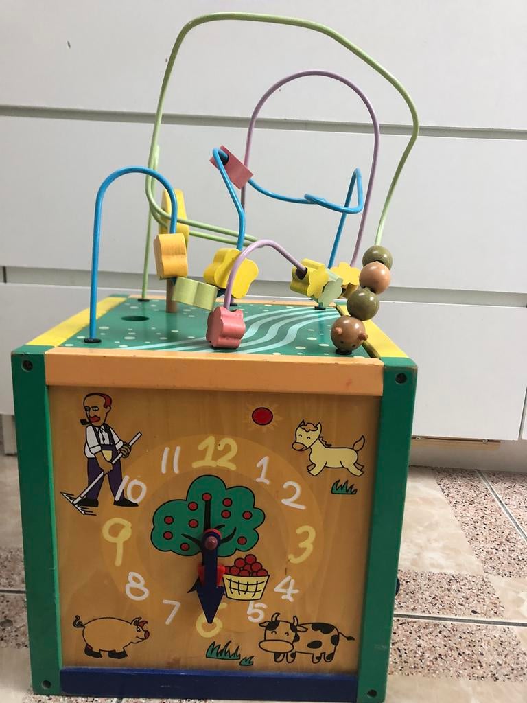 Houten Activiteitenkubus, Enlèvement ou Envoi, Utilisé, Autres types