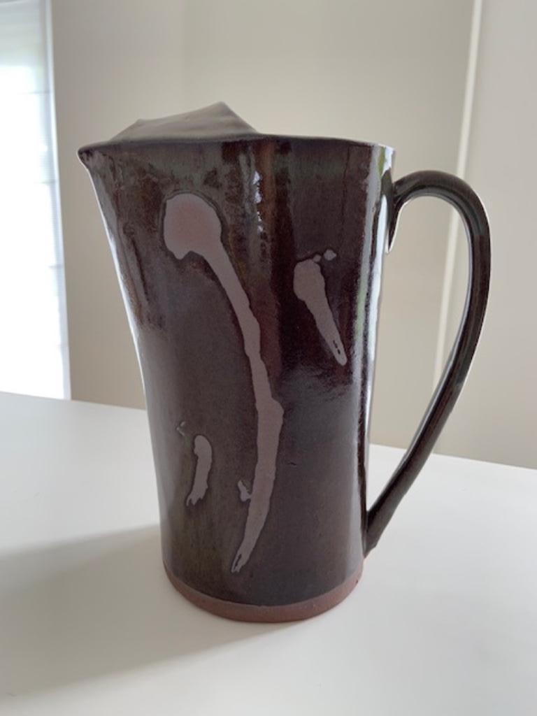 Cruche en terre cuite émaillée brune, Antiquités & Art, Enlèvement