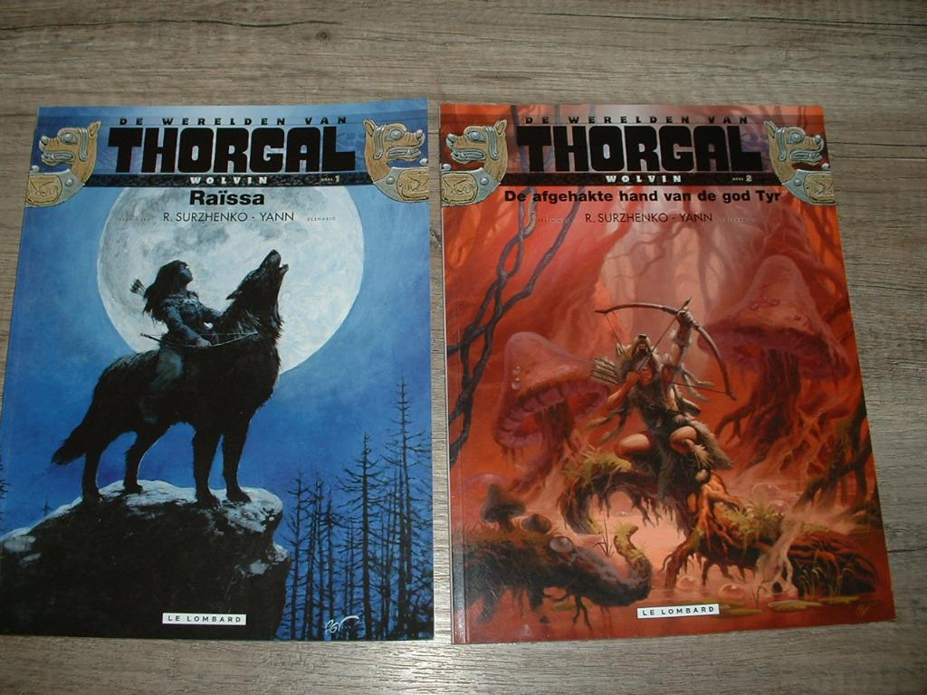 strips van thorgal reeks wolvin 1e druk lombard, Boeken, Meerdere stripboeken, Ophalen of Verzenden, Zo goed als nieuw, Rosinski-Van Hamme