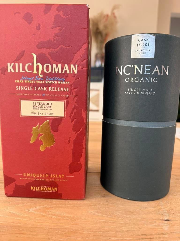 Kilchoman & Nc'nean (exclusivités du Whisky Show), Neuf, Autres régions, Pleine, Enlèvement