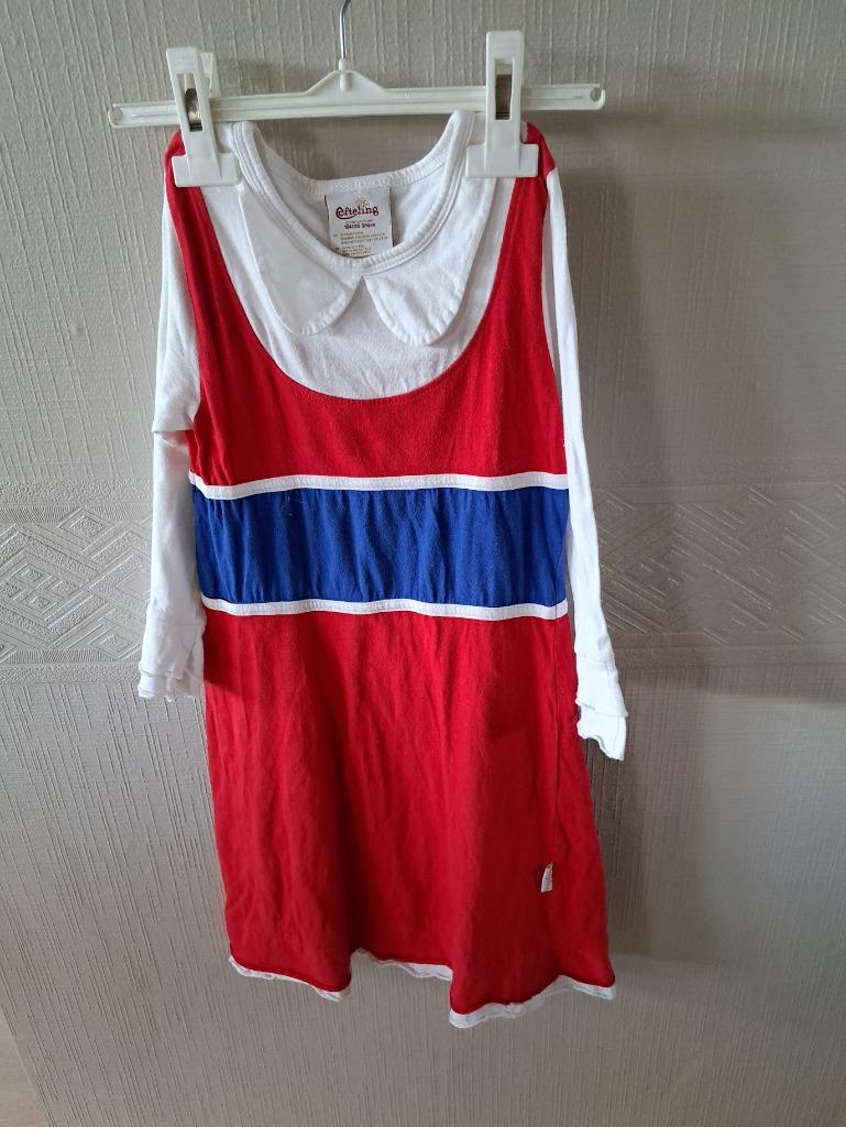 Roodkapje verkleed kleed Efteling met pet, Enlèvement ou Envoi, Utilisé, Fille, Robe ou Jupe