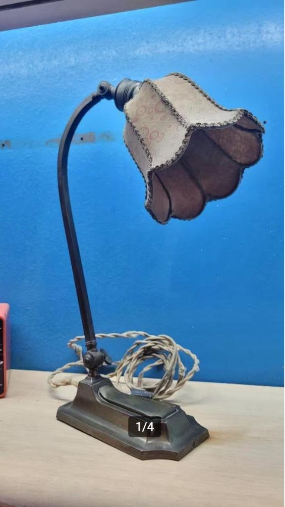 Lampe de bureau art nouveau, Ophalen of Verzenden