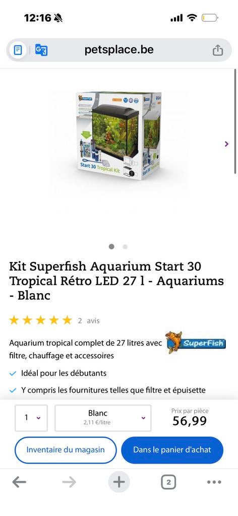 Aquarium lire annonce, Animaux & Accessoires, Poissons | Aquariums & Accessoires, Comme neuf, Enlèvement