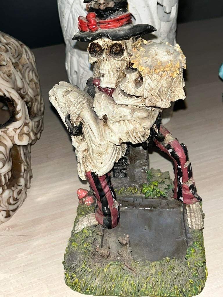 Halloween koppel beeld, Verzamelen, Beelden en Beeldjes, Ophalen, Zo goed als nieuw, Fantasy