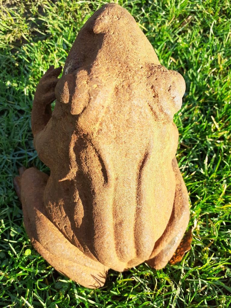 GRENOUILLE EN FONTE PATINEE ROUILLE, Enlèvement ou Envoi, Neuf, Autres matériaux, Animal