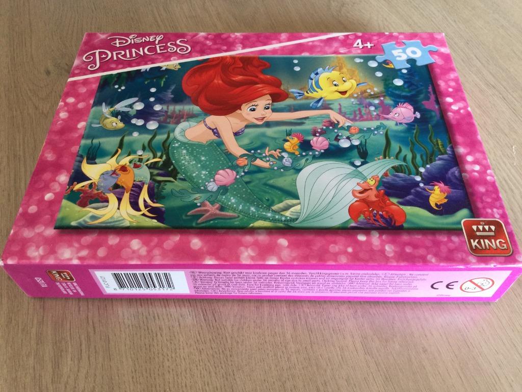 Disney Princess puzzel - 50 stukjes - merk: King, Kinderen en Baby's, Speelgoed | Kinderpuzzels, Ophalen of Verzenden, 10 tot 50 stukjes