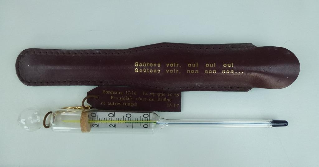 wijn thermometer nieuw in etui lengte 25,5 cm, Ophalen of Verzenden, Nieuw, Overige materialen, Los bestek
