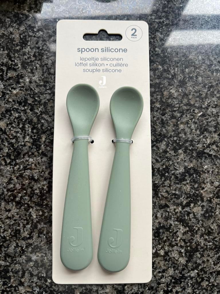 Jollein, eetlepels ash green, Kinderen en Baby's, Ophalen, Zo goed als nieuw