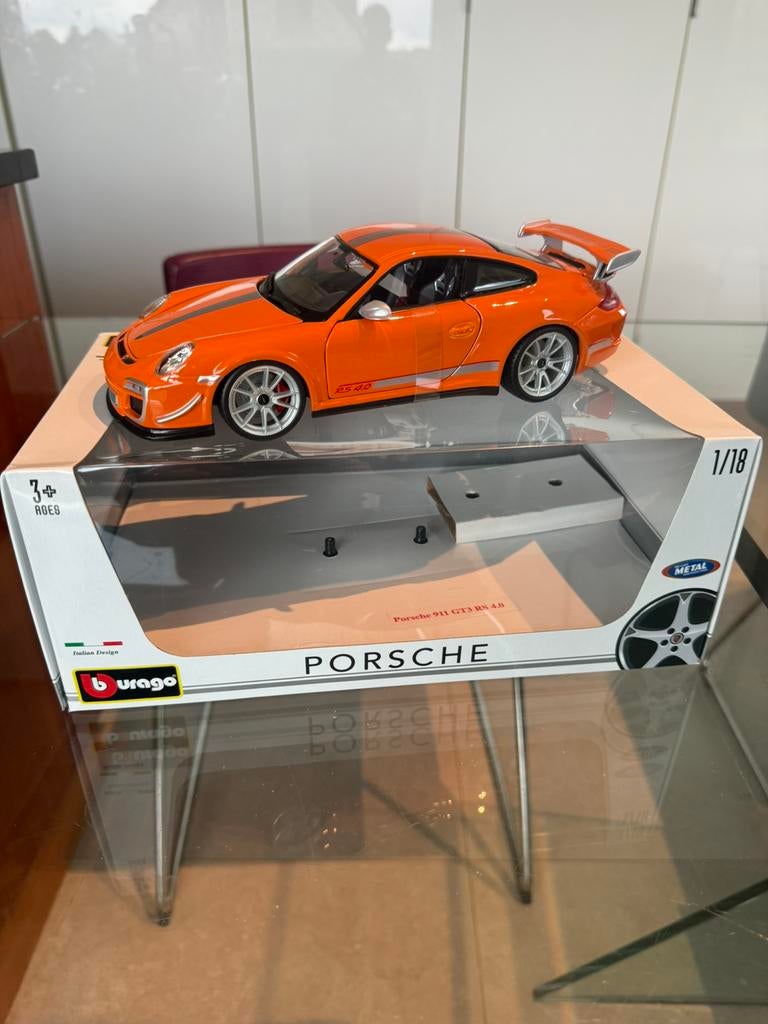 Superbe Porsche GT3 RS 4.0 1:18 nickel en boite, Hobby & Loisirs créatifs, Voitures miniatures | 1:18, Enlèvement ou Envoi, Comme neuf