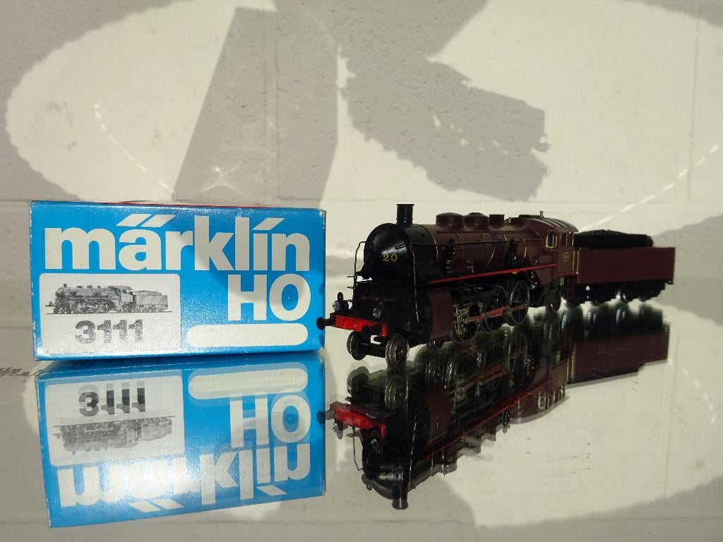 marklin 3111-locomotive vapeur 5929-SNCB/NMBS, Enlèvement ou Envoi, Utilisé, Locomotive