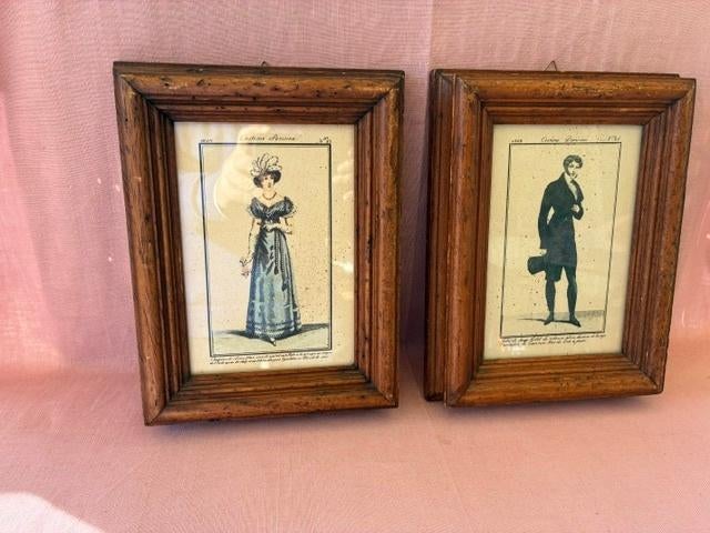 2 antieke eiken houten kaders, Ophalen of Verzenden, Rechthoekig, Minder dan 50 cm, Minder dan 100 cm