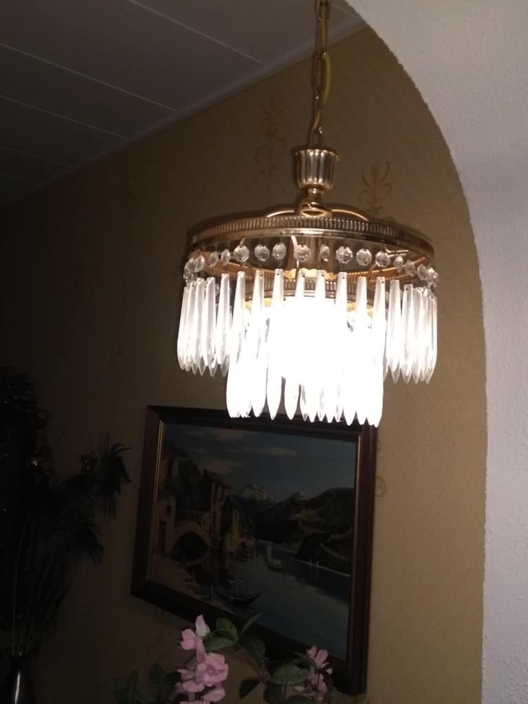 ancien lustre en bronze, Antiek en Kunst, Antiek | Brons en Koper, Ophalen, Brons