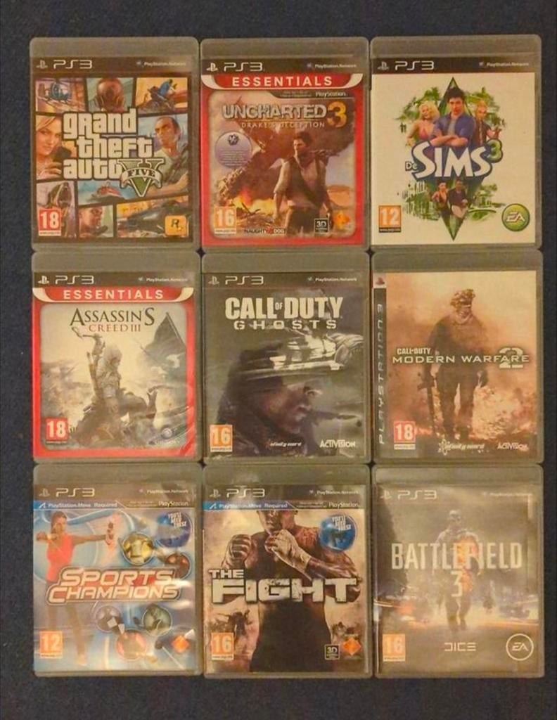 PlayStation 3 (PS3) Games – GTA V, CoD, Uncharted e.a., Games en Spelcomputers, Ophalen of Verzenden, Zo goed als nieuw, Vanaf 7 jaar