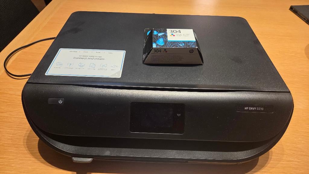 HP Inktjet Printer 5030 inclusief gratis kleureninktcassette, Hp, Kleur printen, Printer, Inkjetprinter