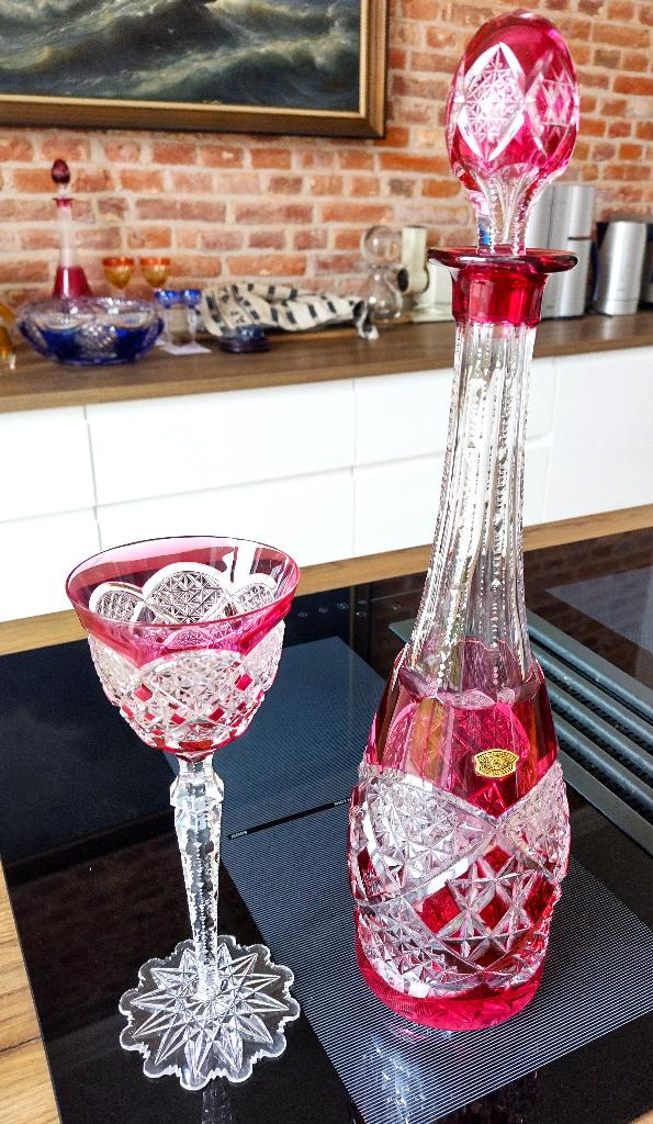 Val Saint Lambert VERREPT carafe et verre ancien, Enlèvement ou Envoi