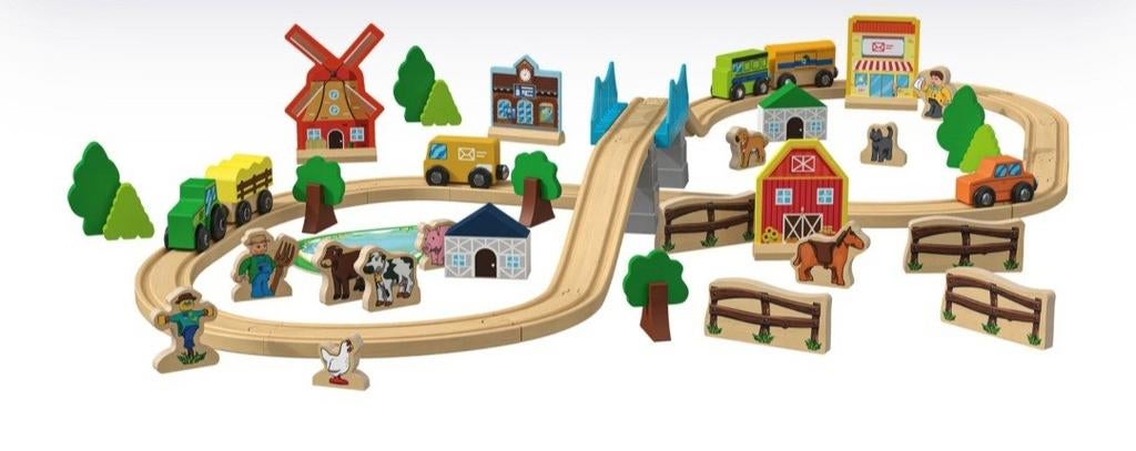 Houten boerderij autobaan, Kinderen en Baby's, Speelgoed | Educatief en Creatief, Ophalen