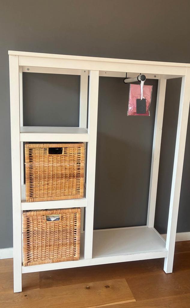 2 penderies ouvertes blanches, Maison & Meubles, Armoires | Autre, Enlèvement, Comme neuf