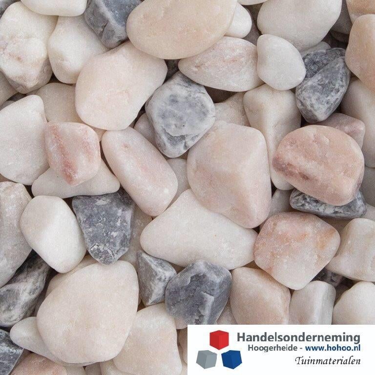 Flamingo grind afgeronde luxe roze wit grijs siergrind deco, Jardin & Terrasse, Envoi, Neuf, Multi couleur, Gravier