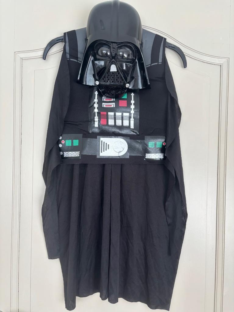 Costume et masque Dark Vador Star Wars - 6-12 ans, Enfants & Bébés, Enlèvement, Comme neuf, 122 à 128, Garçon